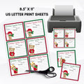 winter candy gram sheet